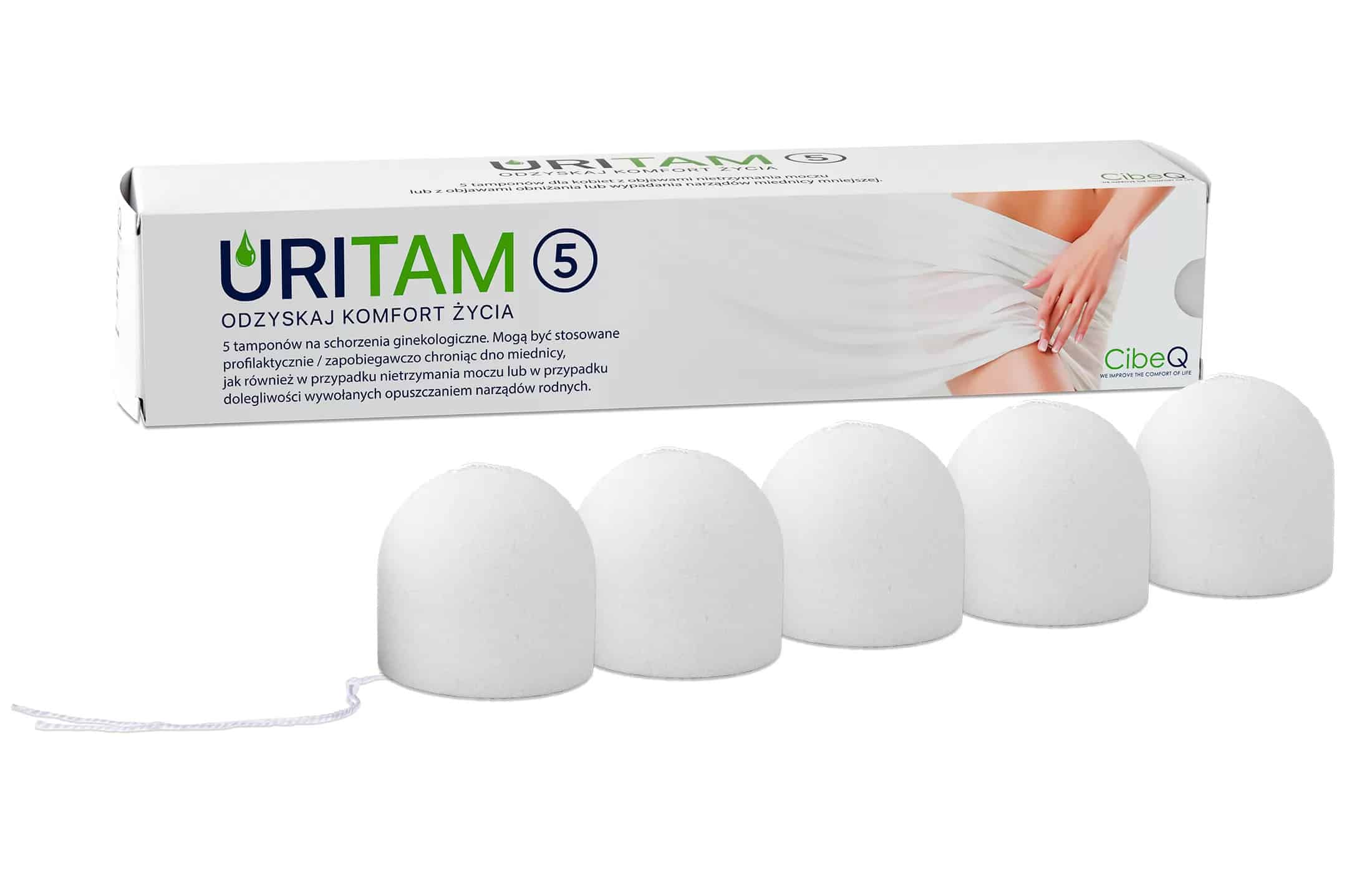 Tampony podpierające URITAM na nietrzymanie moczu – Rozmiar 5 - 5 SZTUK 1 Tampon podpierający URITAM na nietrzymanie moczu – Rozmiar 5 - 5 SZTUK